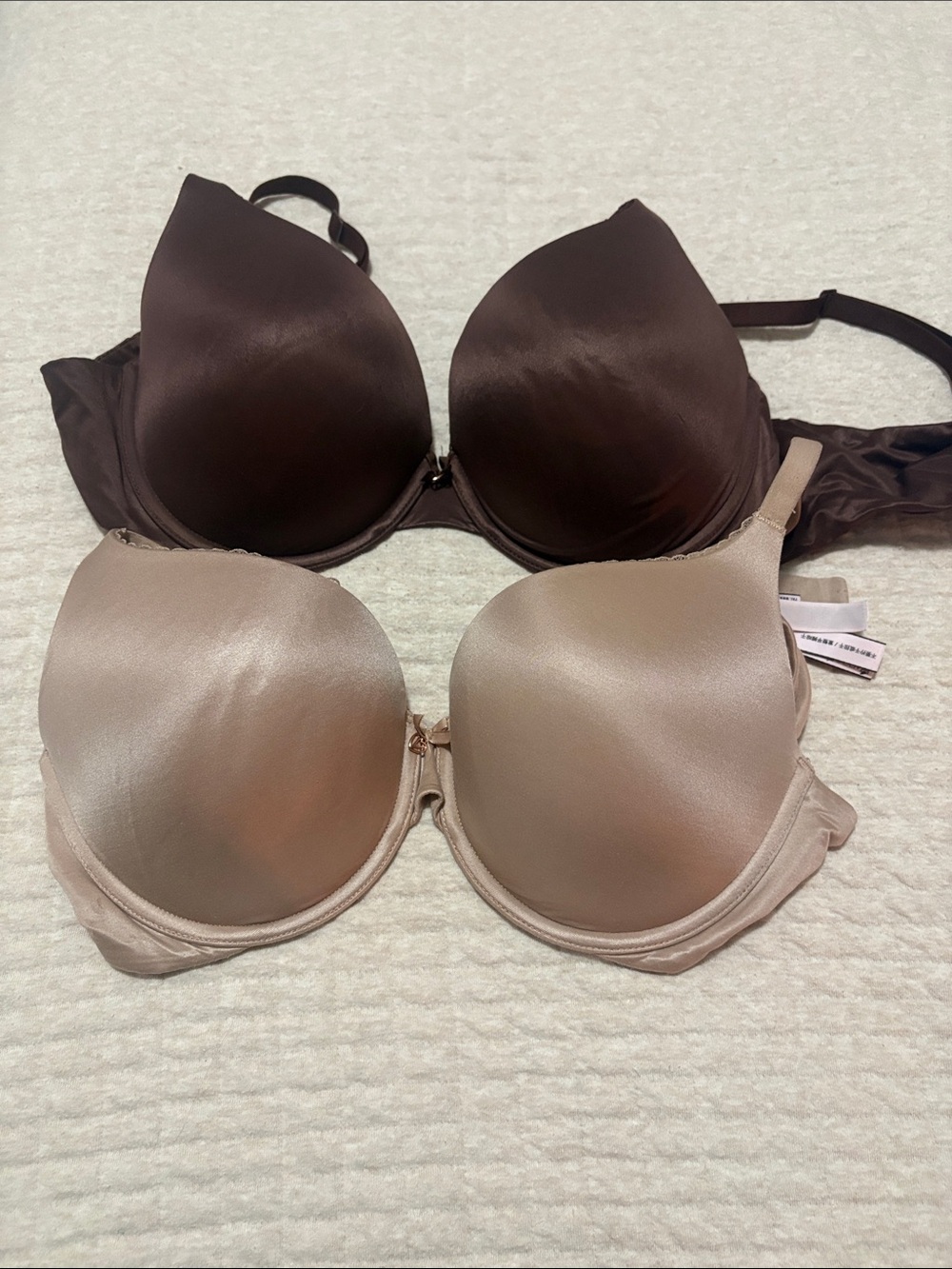 Victoria Secret Smooth Full Coverage Bra Duo in Brown and Nude - Women Intimates